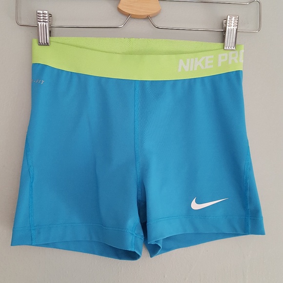 Nike Pants - Nike Pro Workout Compression Shorts Blue